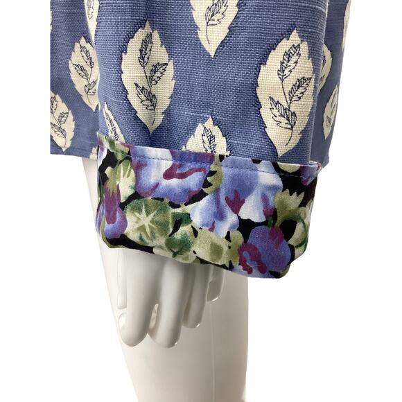 NWOT Artisan Jacket Women’s Size XL Reversible Flower Pattern Leaves Pattern - Picture 9 of 9